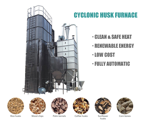 Grain Dryer Biomass Burner With Clean And Safe Heat 1Million Kcal/H