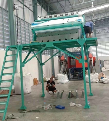 2.5M High Carbon Steel Work Platform With Ladder Rice Color Sorter Using