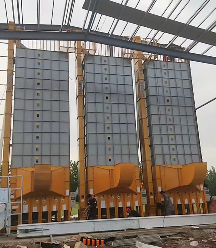 PLC Control Low Temperature Corn Grain Paddy Dryer With 120 Ton/Batch