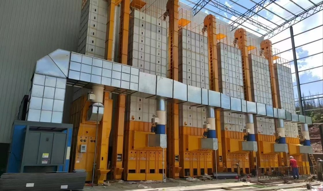170 Ton Per Batch Grain Dryer Machine With  2 Million  Kcal Per Hour Biomass Furnace