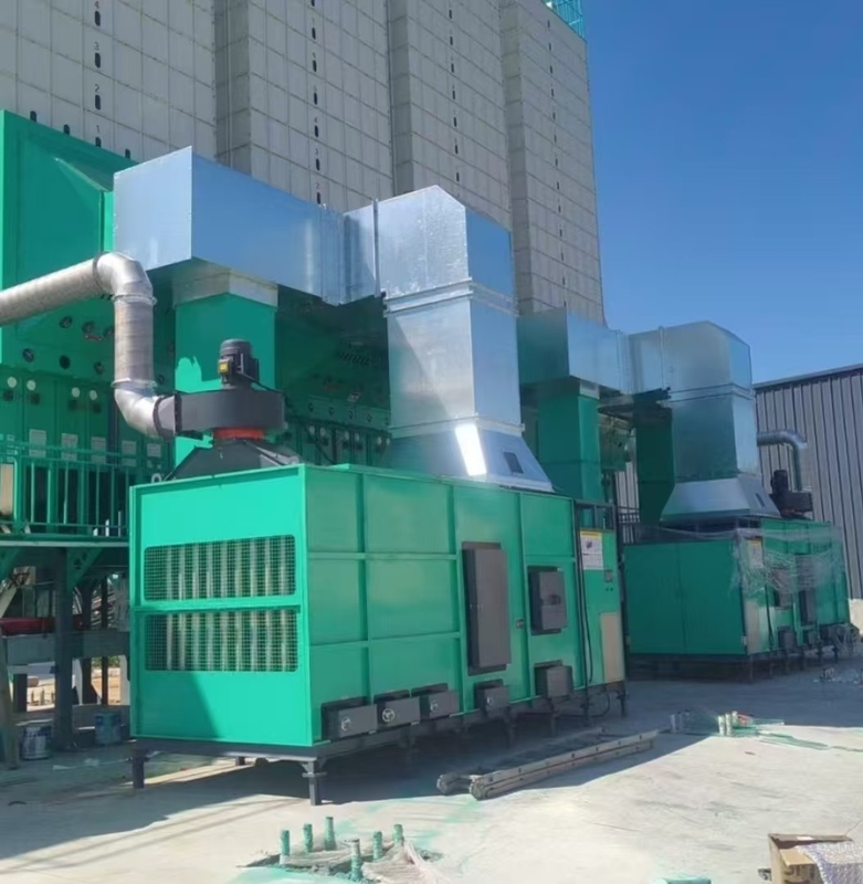 2 Sets 600,000 Kcal/h  Biomass Combustion Furnace For 120 Ton Per Batch Grain Dryer