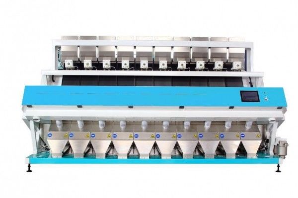 10 Chutes CCD Rice Color Sorter Machine With Full Color Camera 5400 Pixel