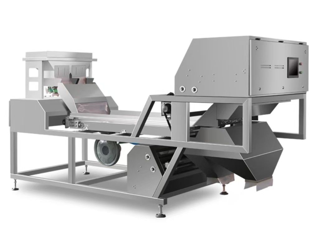 Nuts 1-3 Tons Per Hour Tracked Color Sorting Machine Used For Walnuts, Almonds.