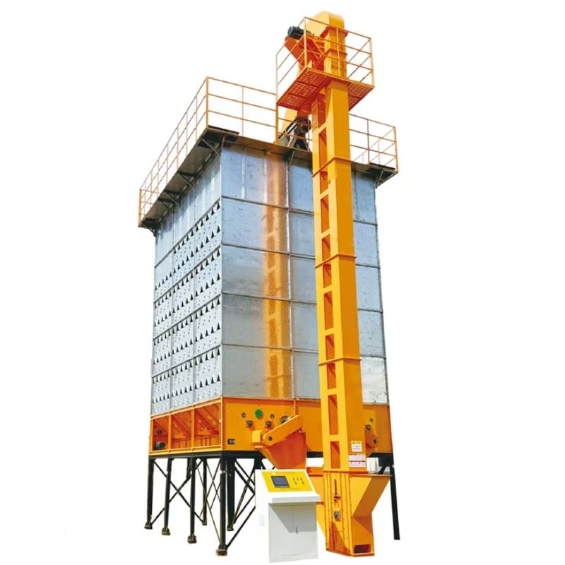 32 Tons Per Batch Of Rice, Wheat Low Temperature Dryer With Double Air Duct Double Circulation System