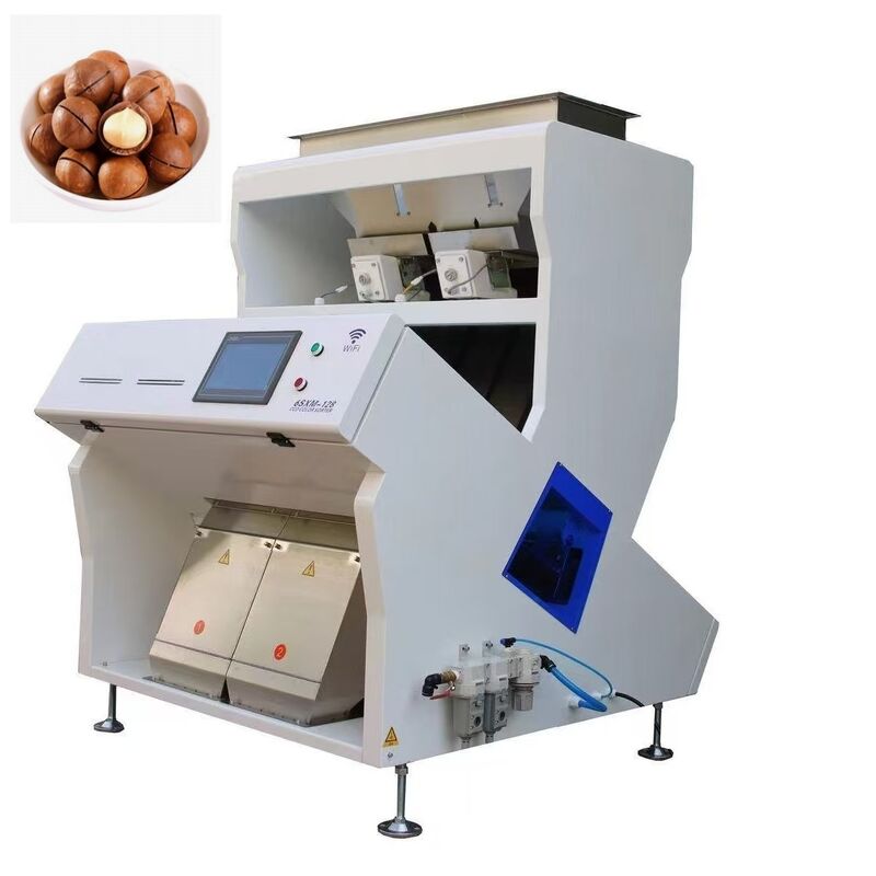 Ai Deep Learning Smart Macadamia Color Sorting Machine, 128 Channels.