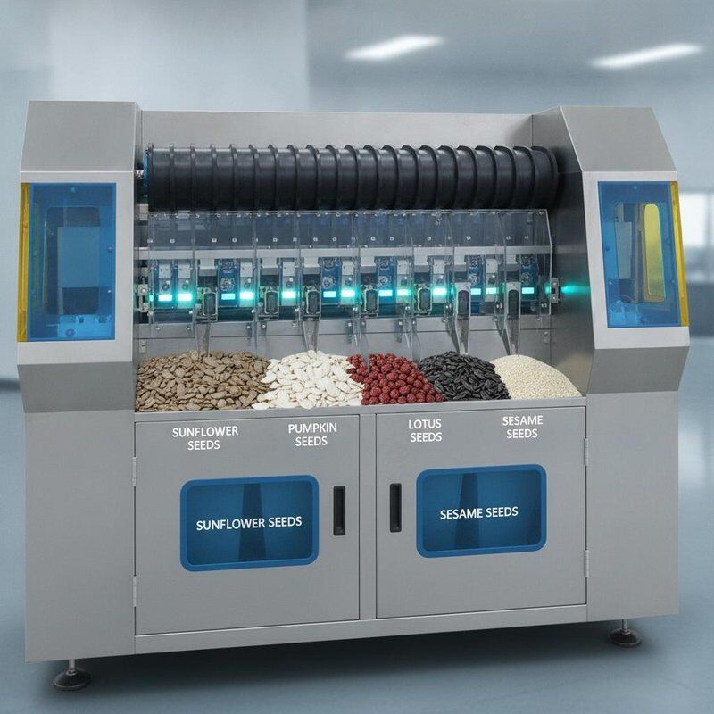 Crawler-Type Optical Sorter For Sunflower, Pumpkin, Lotus, Sesame Seeds & Agricultural Products
