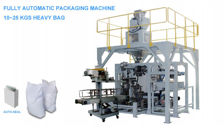 PLC Control Heavy Bag Packaging Machine For Sealing Fully Automatic