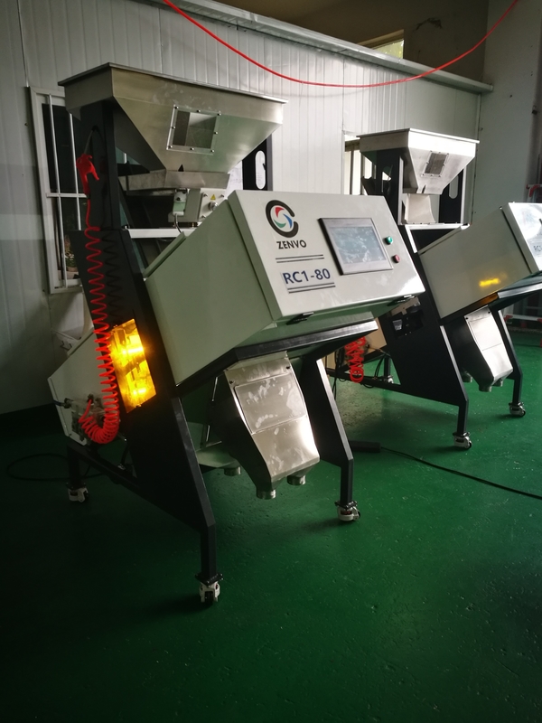 High Resolution Camera CCD Rice Color Sorter 1.2 Ton Per Hour