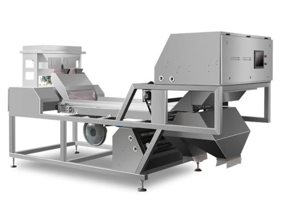 Nuts 1-3 Tons Per Hour Tracked Color Sorting Machine Used For Walnuts, Almonds.