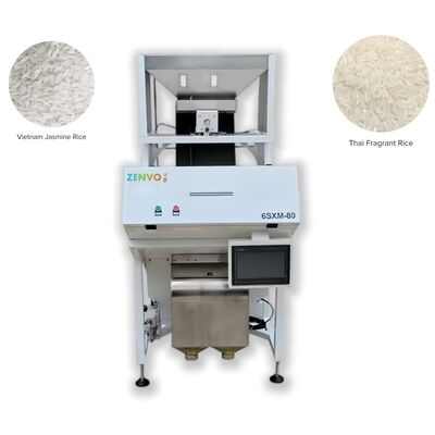 80-Channel High-Capacity Rice Color Sorter for White , Brown , Parboiled & Glutinous Rice Processing