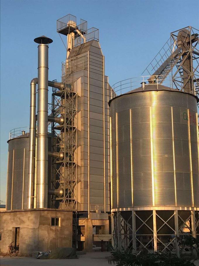 Continuous Galvanized Corn 200 Ton/Day Mixed Flow Dryer